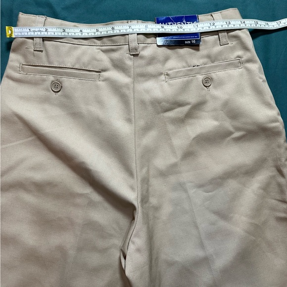 Authentic school uniform brand khaki shorts size boy's 16 NWT - Picture 6 of 14